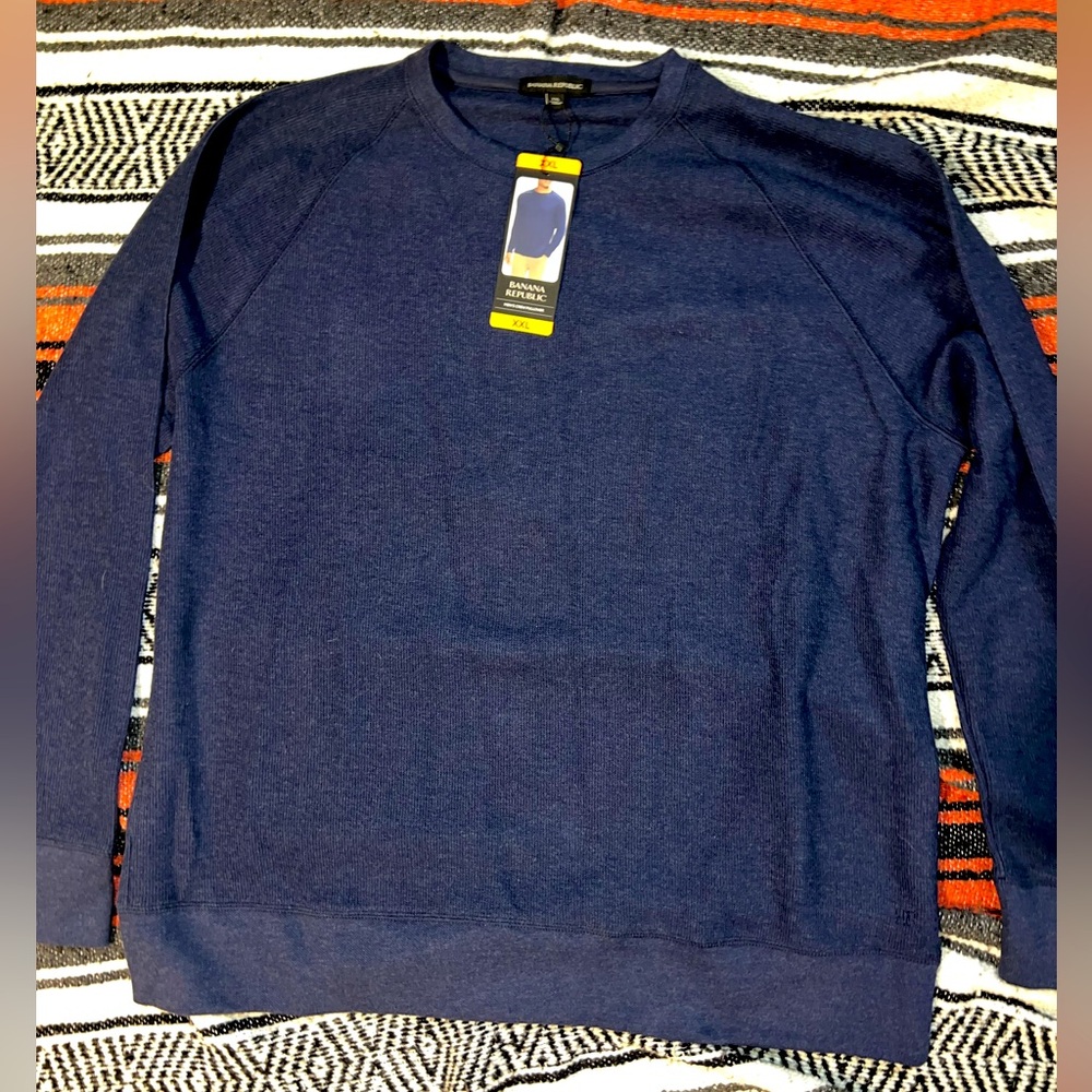 Banana Republic men’s crewneck pullover sweater XXL NWT